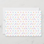 ドーナツのまま大人にならないで 水彩ドーナツ誕生日招待状 招待状 (裏面)