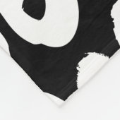 ドーナツのようなスタイルの形をしたヒップスターのパターン フリースブランケット (角)