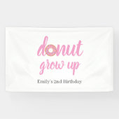 ドーナツのように大きくなって 2歳の誕生日 横断幕 (横)