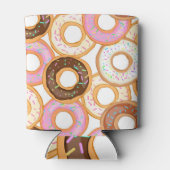 ドーナツのアイシング:現実的なシームレスなデザイン 缶クーラー (裏面)