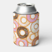 ドーナツのアイシング:現実的なシームレスなデザイン 缶クーラー (缶裏面)