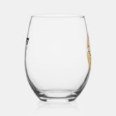 ドーナツのデイジー ステムなしワイングラス (右)