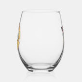 ドーナツのデイジー ステムなしワイングラス (左)