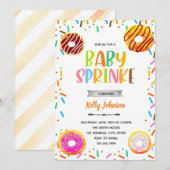 ドーナツのデコレーション パーティーの招待状 招待状 (正面/裏面)