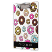 ドーナツのパターカラフルン、ドーナツ、あなたの名前 クリップボード (左)