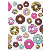 ドーナツのパターカラフルン、ドーナツ、あなたの名前 クリップボード (裏面)