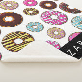 ドーナツのパターカラフルン、ドーナツ、あなたの名前 シェルパブランケット (3/4)