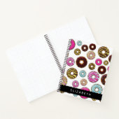 ドーナツのパターカラフルン、ドーナツ、あなたの名前 ノートブック (内部)