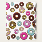 ドーナツのパターカラフルン、ドーナツ、あなたの名前 プランナー手帳 (裏面)