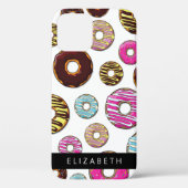 ドーナツのパターカラフルン、ドーナツ、あなたの名前 Case-Mate iPhoneケース (裏面)