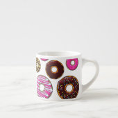 ドーナツのパターン,カラフルドーナツ,振りかける エスプレッソカップ (右)