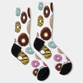 ドーナツのパターン，カラフルドーナツ，振りかける ソックス (右)