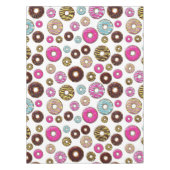 ドーナツのパターン,カラフルドーナツ,振りかける テーブルクロス (正面)