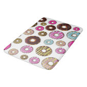 ドーナツのパターン，カラフルドーナツ，振りかける バスマット (アングル)