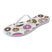 ドーナツのパターン,カラフルドーナツ,振りかける ビーチサンダル (アングル)