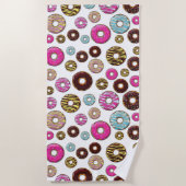 ドーナツのパターン，カラフルドーナツ，振りかける ビーチタオル