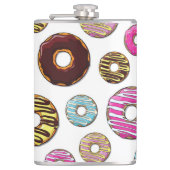 ドーナツのパターン，カラフルドーナツ，振りかける フラスク (正面)