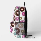 ドーナツのパターン,カラフルドーナツ,振りかける プリントバックパック (右)