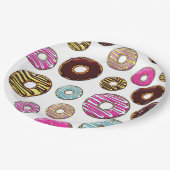 ドーナツのパターン,カラフルドーナツ,振りかける ペーパープレート (アングル)