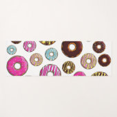 ドーナツのパターン，カラフルドーナツ，振りかける ヨガマット (正面(横))