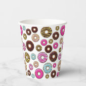 ドーナツのパターン，カラフルドーナツ，振りかける 紙コップ (正面)