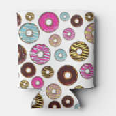 ドーナツのパターン，カラフルドーナツ，振りかける 缶クーラー (裏面)