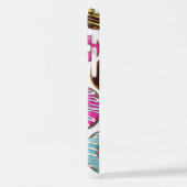 ドーナツのパターン,カラフルドーナツ,振りかける iPhoneケース (左側面)