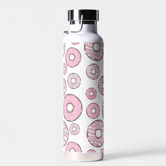 ドーナツのパターン,ピンクのドーナツ,振りかける ウォーターボトル (右面)