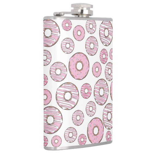 ドーナツのパターン，ピンクのドーナツ，振りかける フラスク (右)