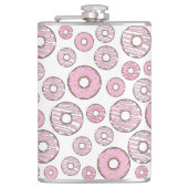 ドーナツのパターン，ピンクのドーナツ，振りかける フラスク (正面)