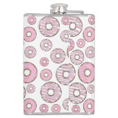 ドーナツのパターン，ピンクのドーナツ，振りかける フラスク (裏面)