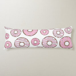 ドーナツのパターン，ピンクのドーナツ，振りかける ボディピロー