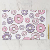 ドーナツのパターン,ピンクのドーナツ,紫色のドーナツ ペーパーパッド (インサイチュ)