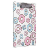 ドーナツのパターン,ピンクのドーナツ,青のドーナツ クリップボード (右)