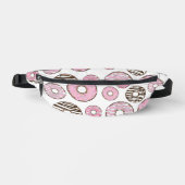 ドーナツのパターン，ピンクドーナツ，ホワイトドーナツ ファニーパック (正面)
