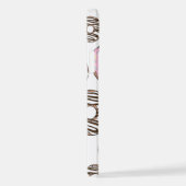 ドーナツのパターン,ピンクドーナツ,ホワイトドーナツ iPhoneケース (右側面)