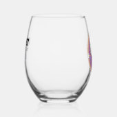 ドーナツのボタン ステムなしワイングラス (右)