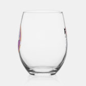 ドーナツのボタン ステムなしワイングラス (左)