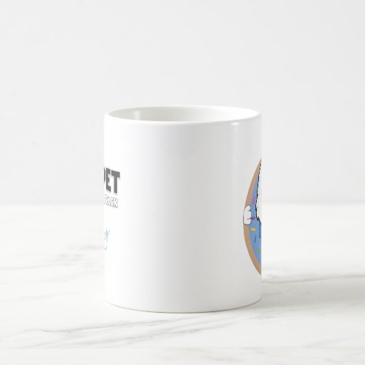 ドーナツの中のテディ コーヒーマグカップ (中央)