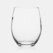 ドーナツの中のテディ ステムなしワイングラス (右)