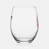 ドーナツの中のポペット ステムなしワイングラス (右)