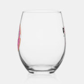 ドーナツの中のポペット ステムなしワイングラス (左)