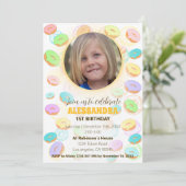 ドーナツの写真 招待状 (スタンド正面)