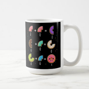 ドーナツの分数 学習 数学のユーモア コーヒーマグカップ