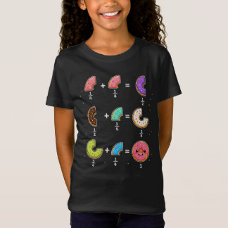 ドーナツの分数 学習 数学のユーモア Tシャツ