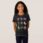 ドーナツの分数 学習 数学ユーモア Tシャツ (正面フル)