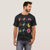 ドーナツの分数 学習 数学 ユーモア Tシャツ (正面フル)