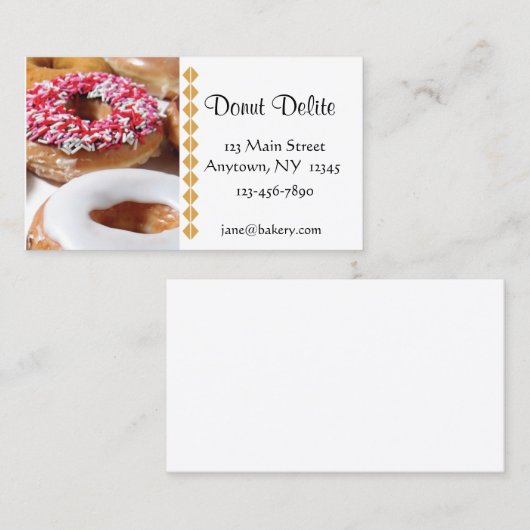 ドーナツの名刺 名刺 (正面/裏面)