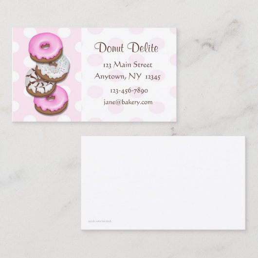 ドーナツの名刺 名刺 (正面/裏面)