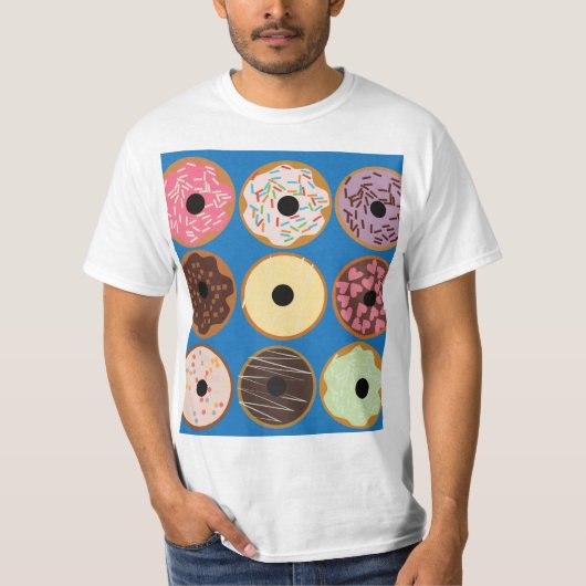 ドーナツの品種 Tシャツ (正面)